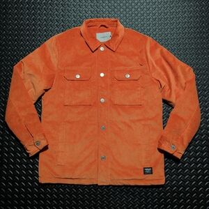 Hudson Wale Corduroy Chore Jacket Orange Men’s Size Large